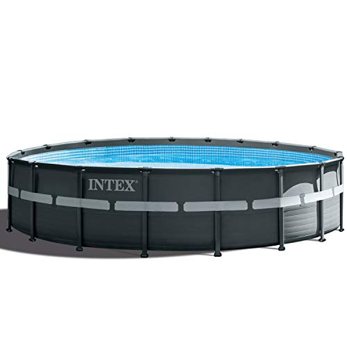 Intex 26330GN Frame Pool Set Ultra Rondo, Grau, 549 x 132 cm von Intex