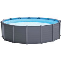 Intex - Frame Swimming Pool Set Graphit graphit ø 478 x 124 cm Inkl. Sandfilteranlage von Intex