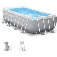 Intex - Frame Pool 400 x 200 x 122 cm Komplettset Rechteckpool mit Zubehör von Intex