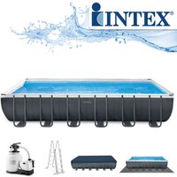 Frame Pool 732 x 366 x 132 cm Komplettset Rechteckpool mit Zubehör - Intex von Intex