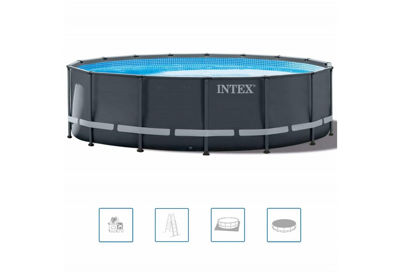 Intex Framepool 26326GN Ultra XTR Frame Pool-Set 488x122 mit Sandfilter Intex Framepool 26326GN Ultra XTR Frame Pool-Set 488x122 mit Sandfilter von Intex