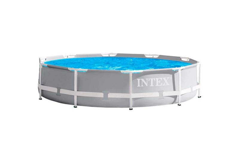 Intex Framepool 26702 Prisma Metal Frame Pool Aufstellpool Rund 305 cm x 76 cm (Spar-Set) von Intex