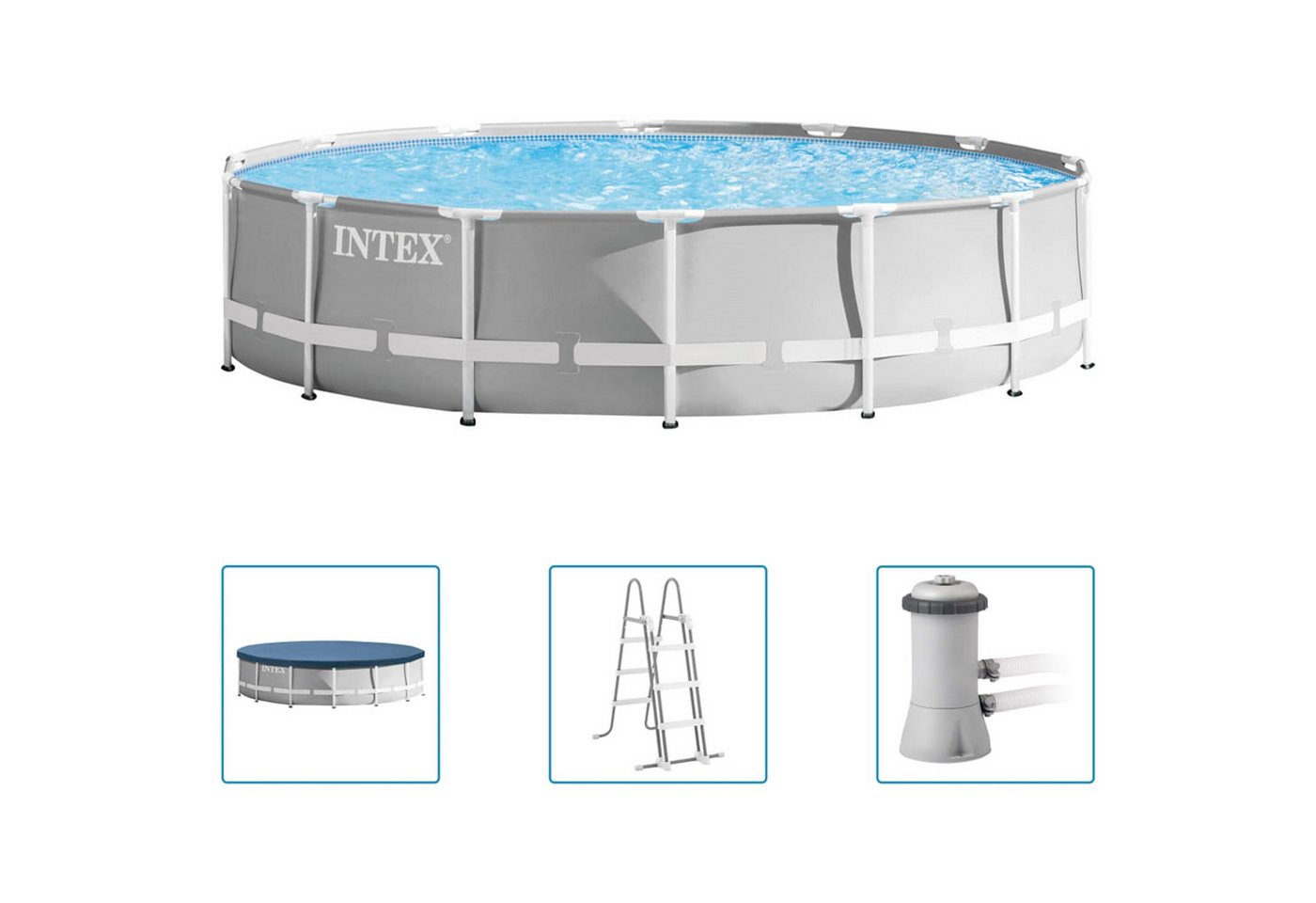 Intex Framepool 26720GN Prism Frame Pool Set 427 x 107 cm Intex Framepool 26720GN Prism Frame Pool Set 427 x 107 cm von Intex