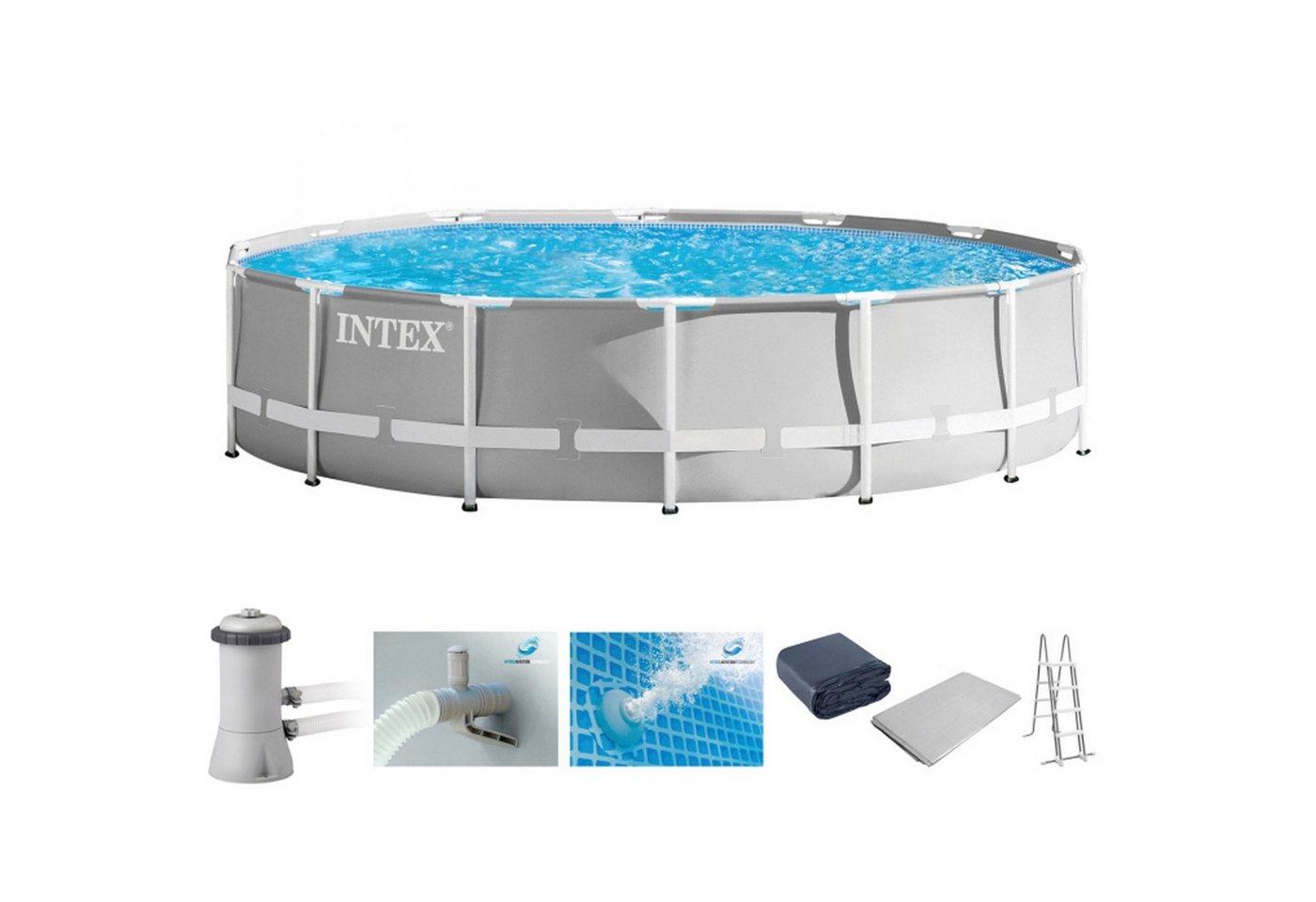 Intex Framepool 26726GN PrismFramePool-Komplett-Set Ø 457x122cm von Intex