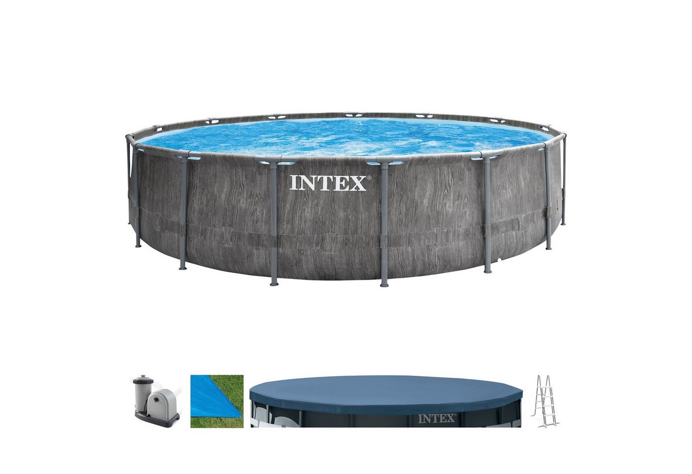 Intex Framepool 26744GN Greywood Prism Frame™ Pool 549 x 122 cm von Intex