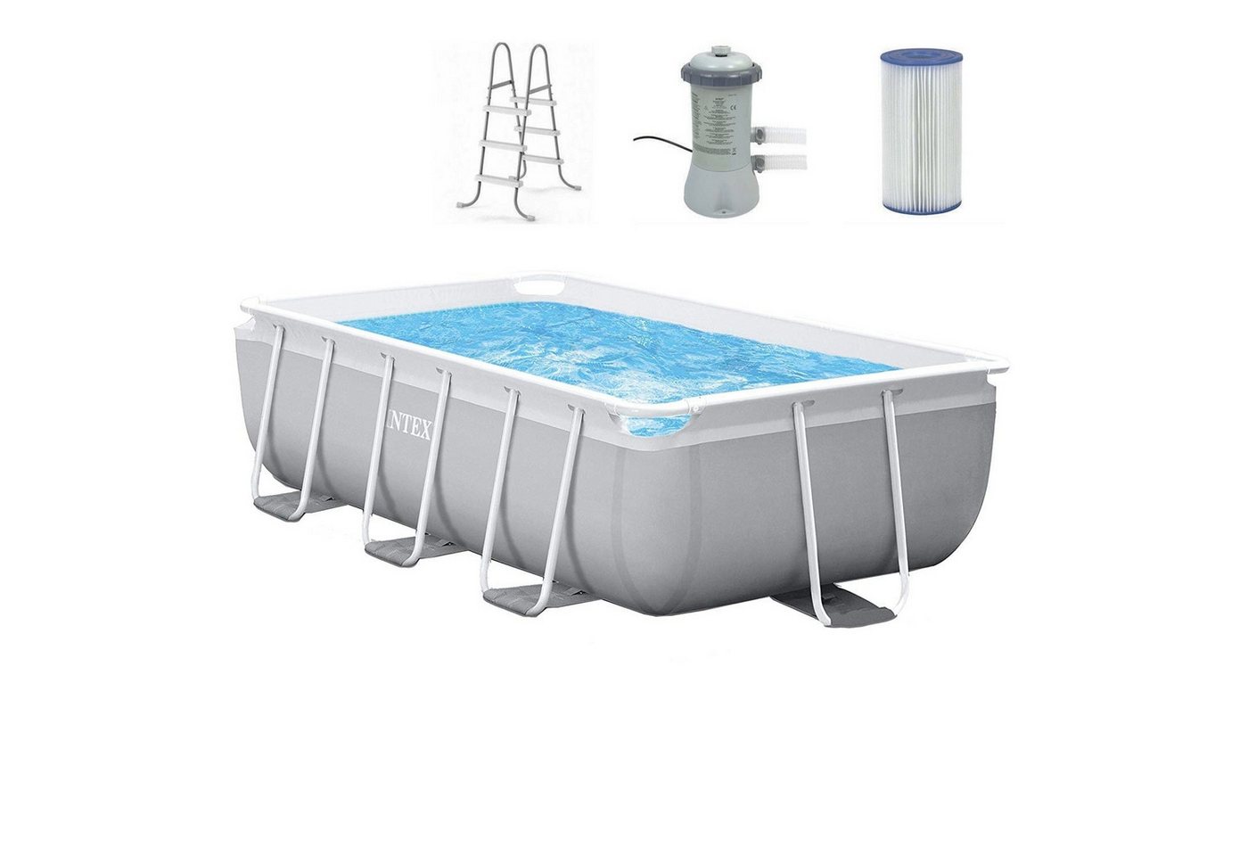 Intex Framepool 26784GN PrismFrame Rectangular Pool Set 300 x 175 x 80 cm Intex Framepool 26784GN PrismFrame Rectangular Pool Set 300 x 175 x 80 cm von Intex