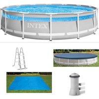 Intex Framepool "Clearview Prism Frame Pool", ØxH: 422x107 cm, massive Konstruktion aus pulverbeschichtetem Stahl von Intex