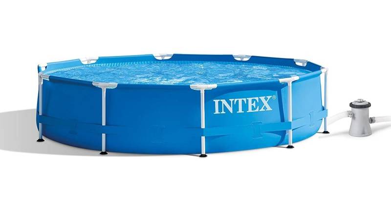 Intex Framepool INTEX Swimming Pool Metal Frame 305x76cm + Pumpe 2 von Intex