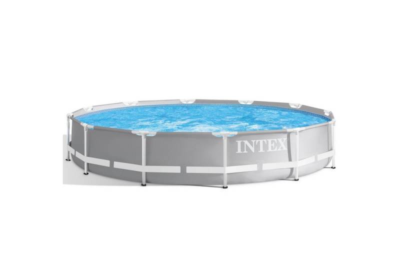 Intex Framepool Set "Prism Rondo" Ø 366 x 76 cm inkl. Filterpumpe, pulverbeschichtete Konstruktion von Intex