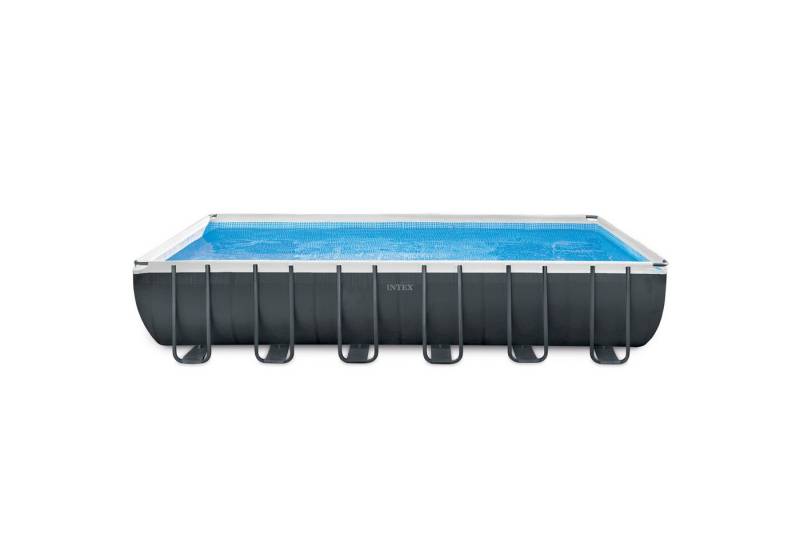 Intex Framepool Set Ultra Quadra XTR 732 x 366 x 132 cm, inkl. Sandfilteranlage (Set, Inkl. Sandfilteranlage), Präzisionsgefertigtes Verriegelungssystem von Intex
