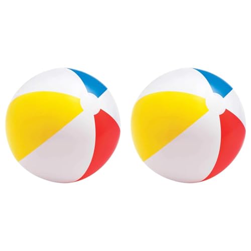 Intex Glossy Panel Ball - Inflatable Water Ball/Beach Ball - Diameter 51 cm (Packung mit 2) von Intex