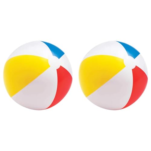 Intex Glossy Panel Ball - Inflatable Water Ball/Beach Ball - Diameter 51 cm (Packung mit 2) von Intex