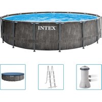 Intex - Greywood Prism Frame Premium Pool-Set 457x122 cm von Intex