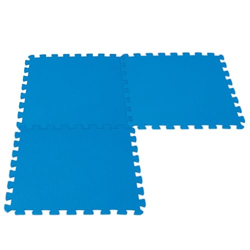 Intex Interlocking Padded Floor Protector - Bodenschutz für Pools - 8 Stück - 1.9 m² Spot Blau 6.5x48x48 cm von Intex
