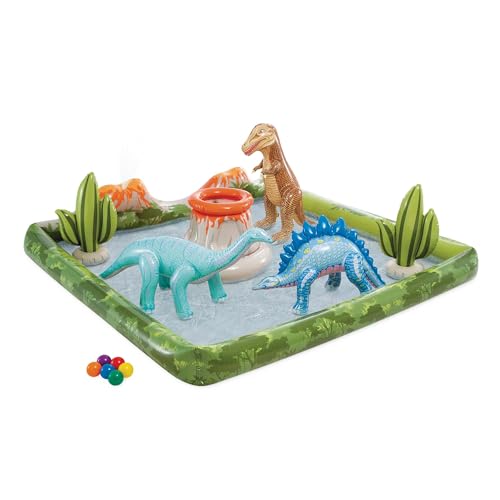 Intex Jurassic Adventure Play Center, aufgeblasene Größe: 2,01 m x 2,01 m x 36 cm (56132NP) von Intex