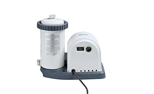 Intex 12-56636GS Kartuschenfilter 5.700 l/h, 165 W, 15,0 A, 230V/12 V, TÜV/GS, Anschluss: Ø 38 mm mit Verschraubung 2" IG, Kartusche A von Intex