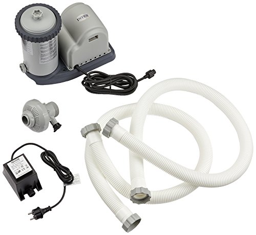 Intex 1500 GPH Cartridge Filter Pump (12 V), grau, 36x24x29 cm, 28636GS von Intex