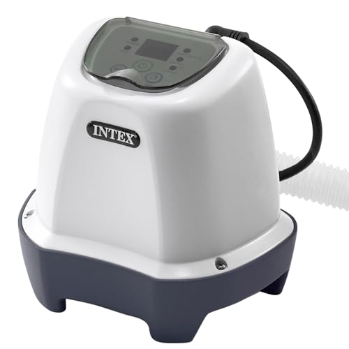 Intex 26662GS – Krystal Clear Salzwassersystem, Salt Chlorgenerator, für Filterpumpe 1136–3785 l/h, für kleine Pools bis 366 cm, Kunststoff, Weiß von Intex