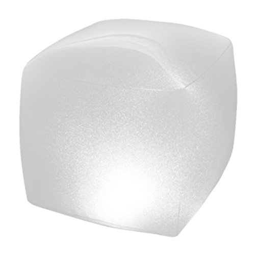 Intex 28694 - Floating Cube Light, Batterien, Vinyl, Weiß, 23x23x22 cm von Intex