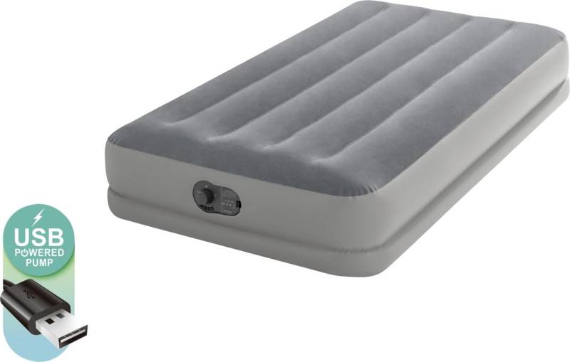 Intex Luftbett Dura-Beam Prestige Mid-Rise Twin grau 99 x 191 x 30 cm von Intex