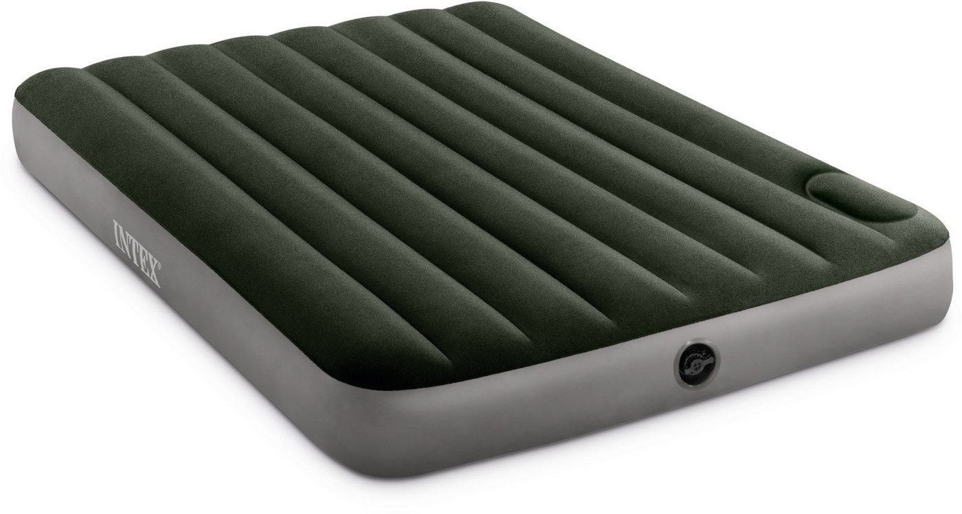 Intex Luftbett Indoor & Outdoor Luftbett Full Downy Airbed 191x137x25 Fußpumpe 64762 von Intex