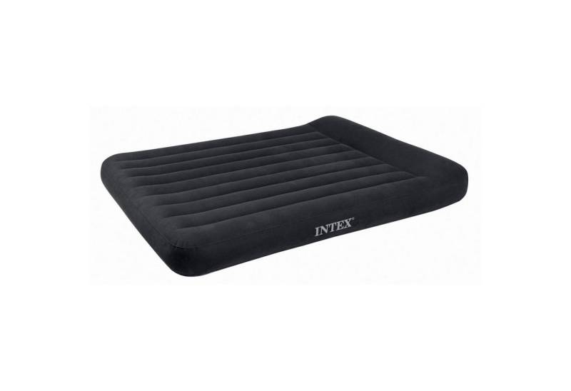 Intex Luftbett 66768 Luftbett "PillowRest Classic" blau 137x191x23cm, wasserfeste, beflockte Oberseite von Intex