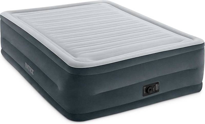 Intex Luftmatratze Comfort-Plush Queen Luftbett Matratze Gästebett 203x152 grau von Intex