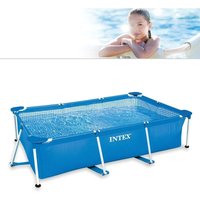 Intex - Frame Pool Rechteck 220x150x60cm Schwimmbad Schwimmbecken Familypool-28270 von Intex