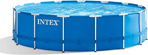 Intex Metal Frame Pool Set - Aufstellpool, Blau, Ã˜ 457 X 122 - Zubehör Enthalten von Intex