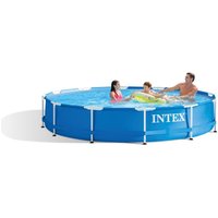 28212 Metall Frame Pool Set 366 cm x 76 cm mit Pumpe Schwimmbecken - Intex von Intex