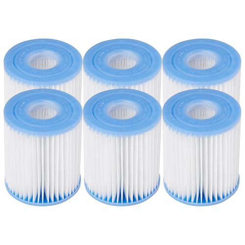 Intex N/AA 29007E Ersatz-Filterkartusche für Schwimmbad, H-6 Stück, weiß von Intex