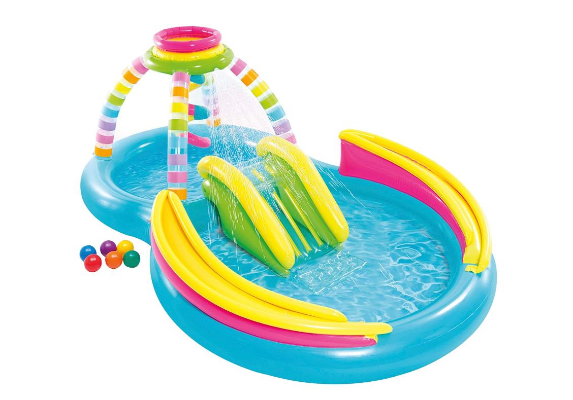 Intex Planschbecken Rainbow Funnel Play Center 295 x 191 x 109 cm von Intex