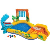 Dinosaurier Play Center Kinderpool mit Rutsche 249 x 191 x 109 cm - Intex von Intex