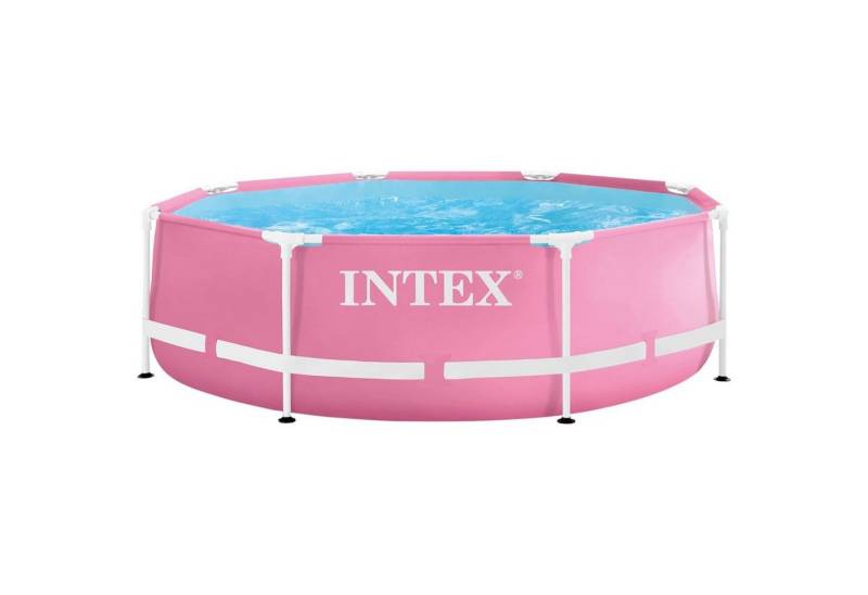 Intex Pool 28290NP - Pink Metal Frame Pool (244x76cm), inkl. Filterpumpe von Intex