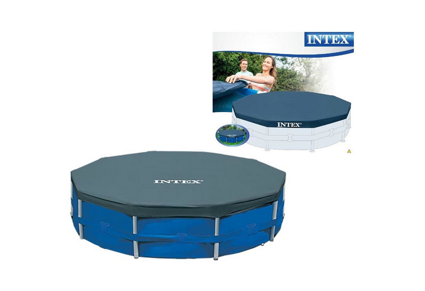 Intex Pool-Abdeckplane INTEX Pool Abdeckplane Ø366 cm Poolabdeckung rund Intex Pool-Abdeckplane INTEX Pool Abdeckplane Ø366 cm Poolabdeckung rund von Intex