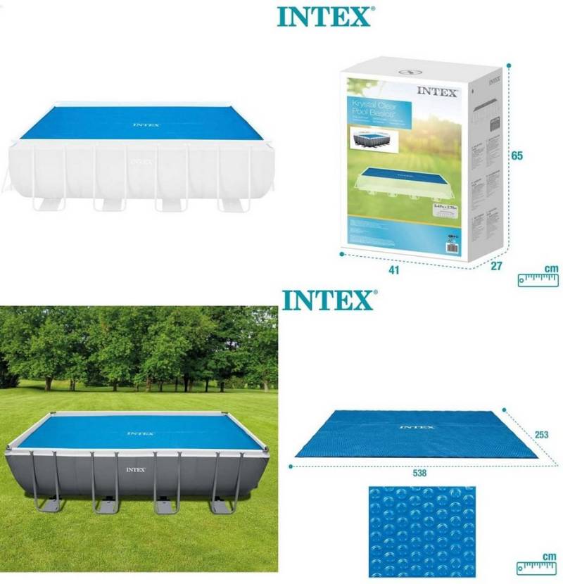 Intex Pool-Abdeckplane Intex 28016, 29026 - 5.49M X 2.74M SOLAR POOL COVER von Intex