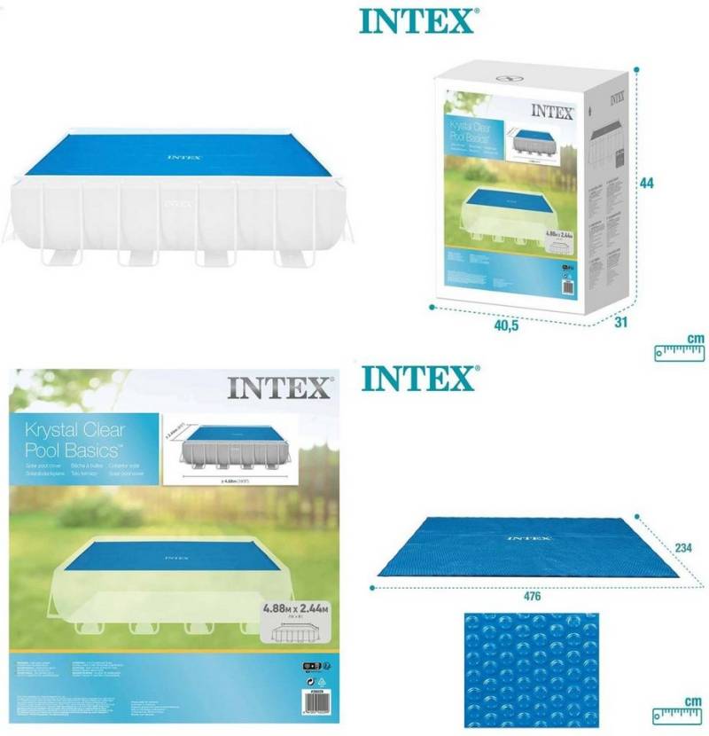 Intex Pool-Abdeckplane Intex 28029 - 4.88M X 2.44M SOLAR POOL COVER von Intex