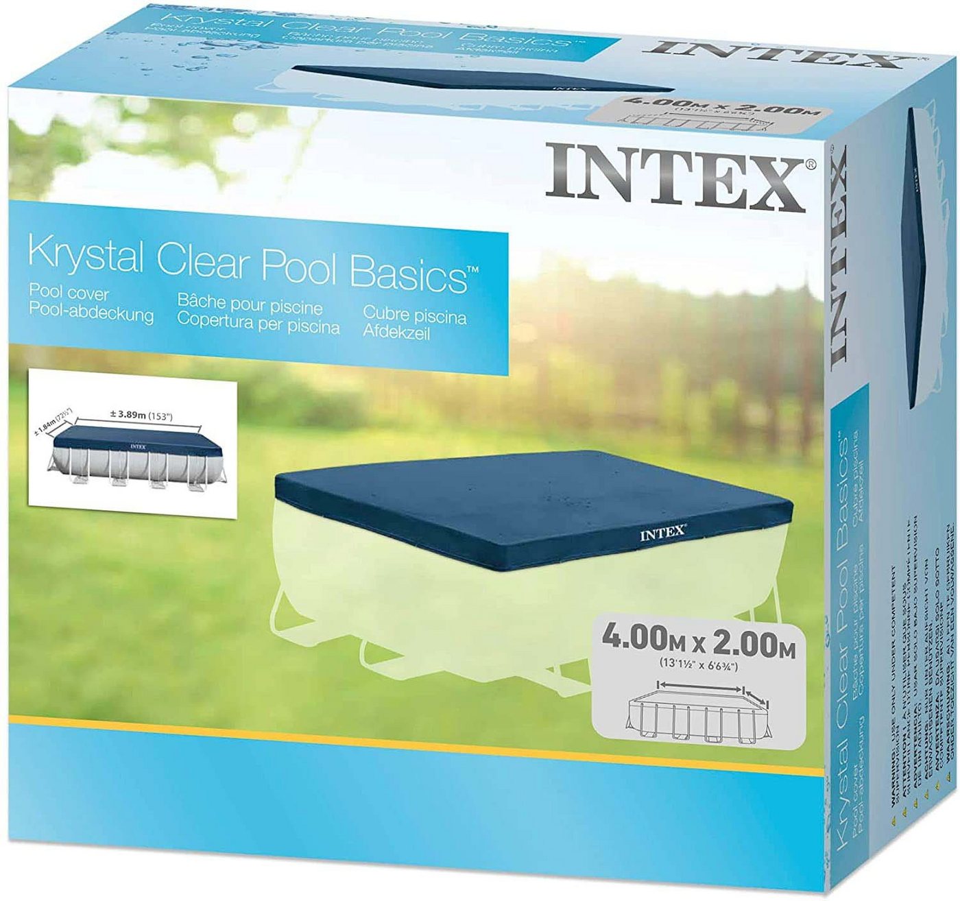 Intex Pool-Abdeckplane Intex 28037 - 4M X 2M RECTANGULAR POOL COVER von Intex