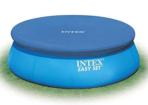 Intex Pool-Abdeckplane für Easy-Pool, schwarz Ø 366cm Swimming Pool Abdeckplane Plane Schutzplane von Intex