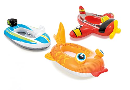 Intex Pool Cruiser - Aufblasbare Babysitz / Schwimmboot - 98 - 114 cm - Modell Sortiert von Intex