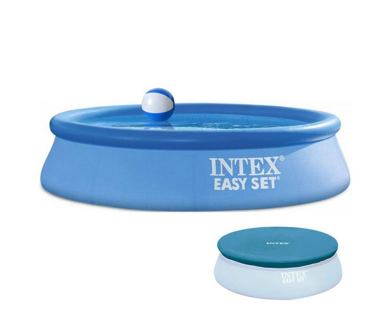 Intex Pool Easy Set (244x61cm) + Abdeckplane & Wasserball von Intex