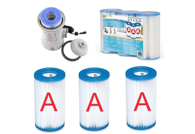Intex Pool-Filterkartusche Intex 29003 - FILTER CARTRIDGE A TRI-PACK von Intex