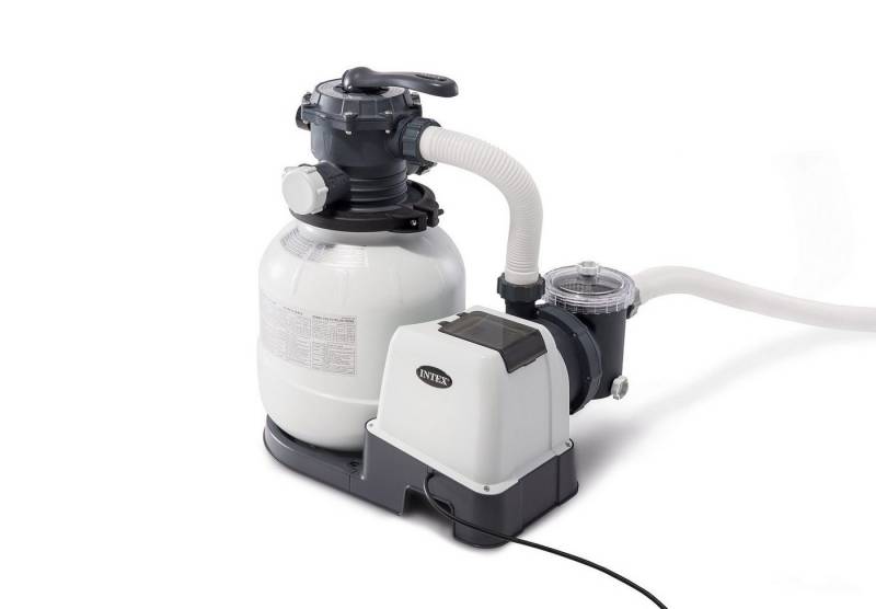 Intex Pool-Filterpumpe INTEX Sandfilteranlage Krystal Clear Sandfilterpumpe 7900l/h 26646 von Intex