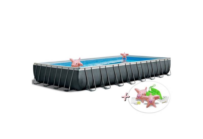Intex Pool 26378NP Framepool-Set Steinbach Ultra Quadra XTR eckig 975x488x132cm von Intex