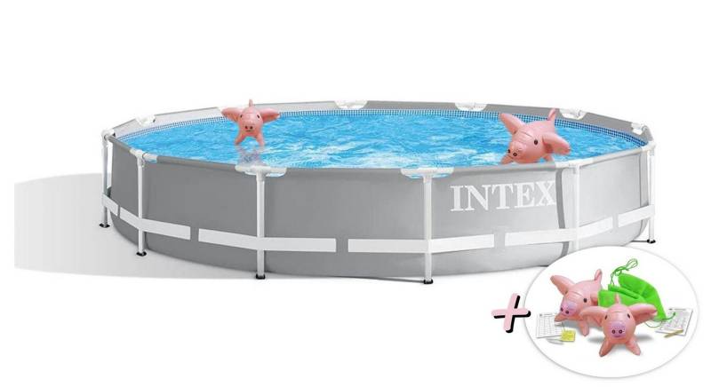 Intex Pool 26712GN - Prism Frame Pool inkl. GS-Filterpumpe (366x76cm) von Intex