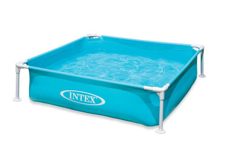Intex Pool Intex Mini Frame Pool 122x122x30cm Blau Wasserkapazität 337 L von Intex