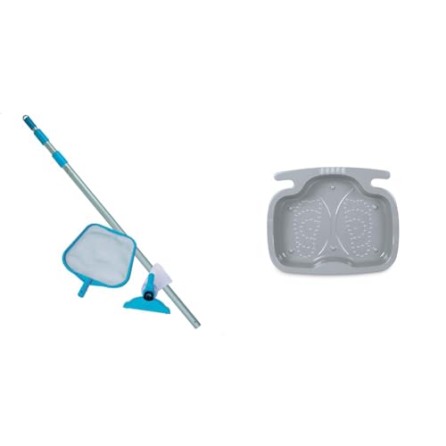 Intex Pool Maintenance Kit - Poolzubehör - Pool Reinigungsset - 2-teilig & Pool Foot Bath - Poolzubehör - Pool Fußbad - 56 x 46 x 9 cm von Intex