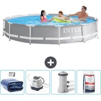 Intex - Pool mit rundem Prismenrahmen – 366 x 76 cm – Grau – im Lieferumfang enthalten Accessoire CB54 Intex - Pool mit rundem Prismenrahmen – 366 x 76 cm – Grau – im Lieferumfang enthalten Accessoire CB54 von Intex