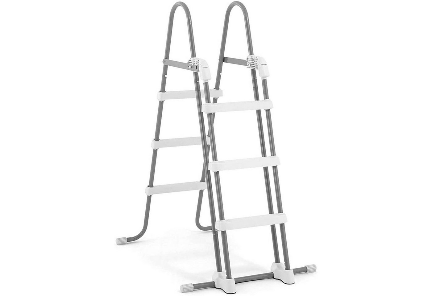 Intex Poolleiter Sicherheitsleiter 28075 für Pools Höhe 91 bis 107cm, Stufen entfernbar von Intex