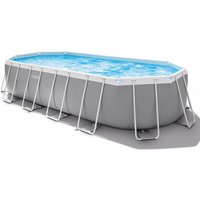 Intex - Prism Frame Oval Pool Swimming Pool 610x305x122 cm Schwimmbad Filterpumpe von Intex